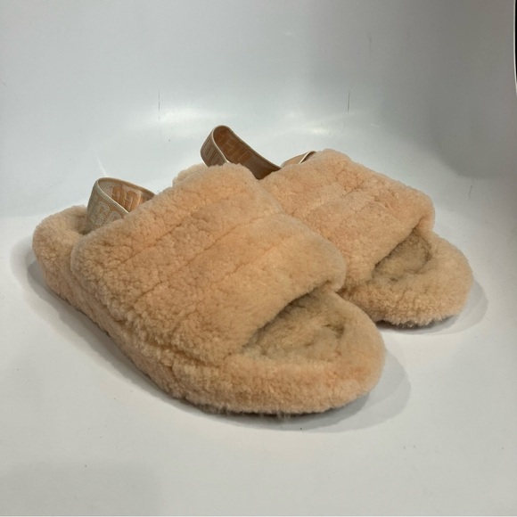 UGG Fluff Yeah platform slippers light peach size 11โ - Picture 3 of 10